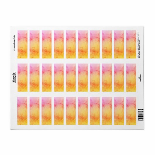 Sunset Marble Address Label (Full Sheet)