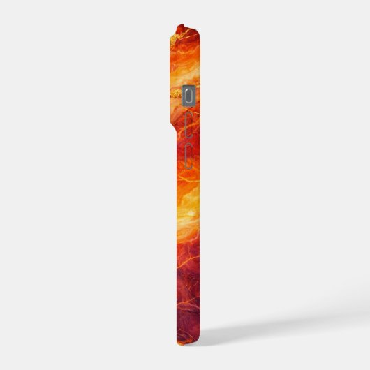 Sunset Marble with Gold Veining iPhone Hoesje (Linkerkant)