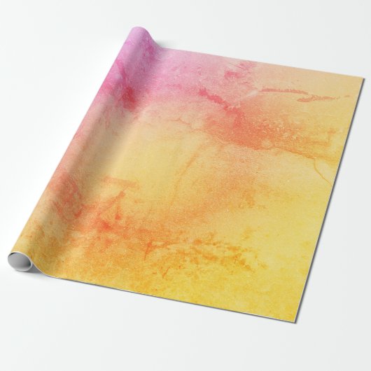 Sunset Marble Wrapping Paper Cadeaupapier (Uitgerold)