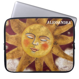 Sunset Maroon Laptop Sleeve - Gepersonaliseerd ont