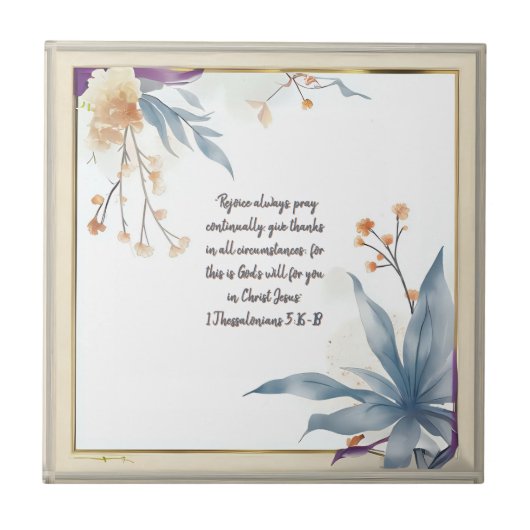 Sunset Meadow-Lijst Tegeltje (Voorkant)