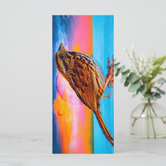 Sunset Melody-Bladwijzer Menu (Staand voorkant)