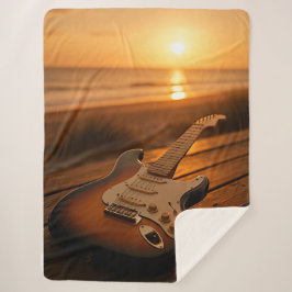 Sunset Melody Sherpa Deken