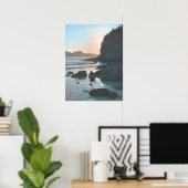 Sunset Mendocino Beach Poster (Thuiskantoor)