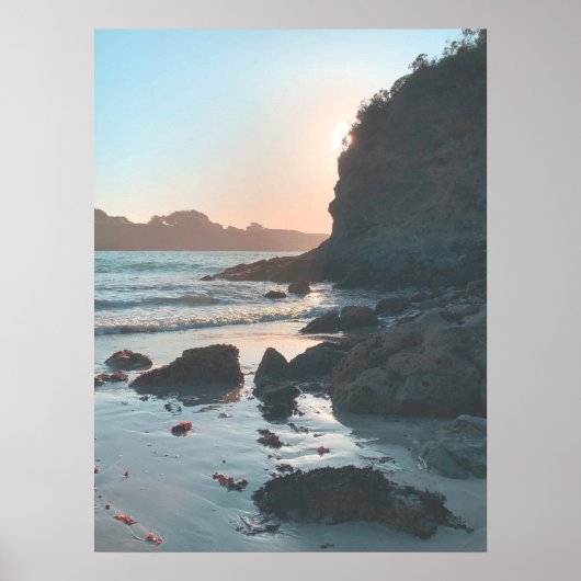 Sunset Mendocino Beach Poster (Voorkant)