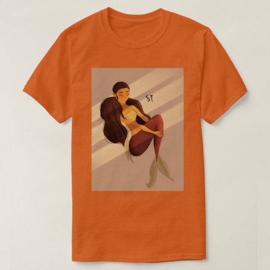 Sunset Mermaid 3 T-shirt (Design voorkant)