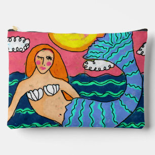 Sunset Mermaid Abstracte kunst Etui