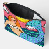 Sunset Mermaid Abstracte kunst Etui (Open)