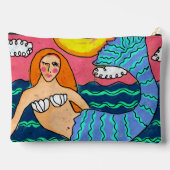 Sunset Mermaid Abstracte kunst Etui (Achterkant)