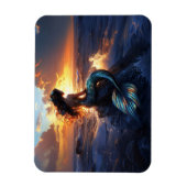 Sunset Mermaid Flexible Magneet (Verticaal)
