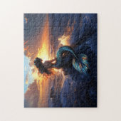 Sunset Mermaid Legpuzzel (Verticaal)