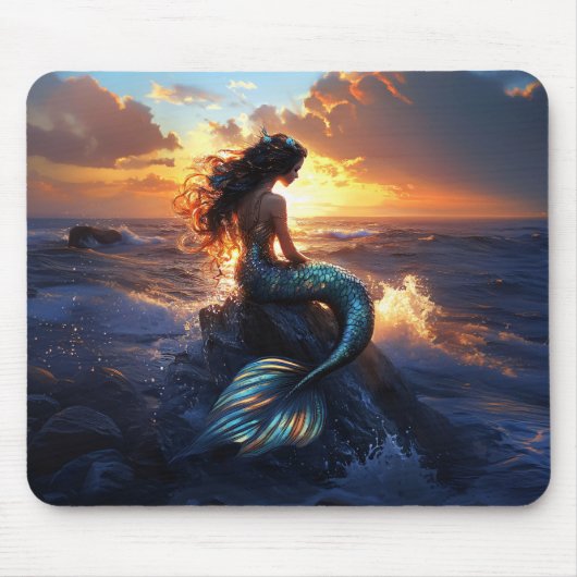 Sunset Mermaid Muismat (Voorkant)