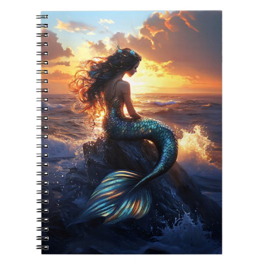 Sunset Mermaid Notitieboek (Voorkant)