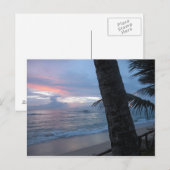 Sunset met boom @ Sri Lanka Briefkaart (Voorkant / Achterkant)