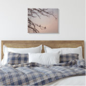 Sunset met de Shrikes Canvas Afdruk (Insitu (Slaapkamer))