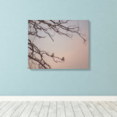 Sunset met de Shrikes Canvas Afdruk (Insitu (Houten vloer))