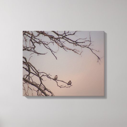 Sunset met de Shrikes Canvas Afdruk (Voorkant)