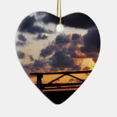 Sunset met Picnic Table Keramisch Ornament (Rechts)