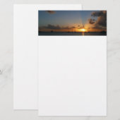 Sunset met Sailships Tropical Landscape Photo Briefpapier (Voorkant / Achterkant)