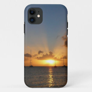 Sunset met Sailships Tropical Landscape Photo Case-Mate iPhone Case