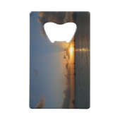 Sunset met Sailships Tropical Landscape Photo Creditkaart Flessenopener (Voorkant)