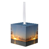 Sunset met Sailships Tropical Landscape Photo Decoratie (Achter hoekig)