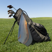 Sunset met Sailships Tropical Landscape Photo Golfhanddoek (Groen)