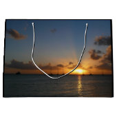 Sunset met Sailships Tropical Landscape Photo Large Cadeautasje (Voorkant)