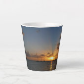 Sunset met Sailships Tropical Landscape Photo Latte Mok (Voorkant)