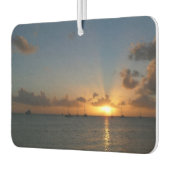 Sunset met Sailships Tropical Landscape Photo Luchtverfrisser (Links)