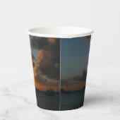Sunset met Sailships Tropical Landscape Photo Papieren Bekers (Rechts)