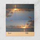 Sunset met Sailships Tropical Landscape Photo Plaatskaartje (Buitenkant ongevouwen)