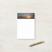 Sunset met Sailships Tropical Landscape Photo Post-it® Notes (Op bureau)