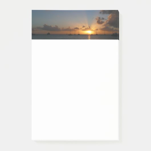 Sunset met Sailships Tropical Landscape Photo Post-it® Notes (Voorkant)