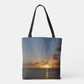 Sunset met Sailships Tropical Landscape Photo Tote Bag (Achterkant)