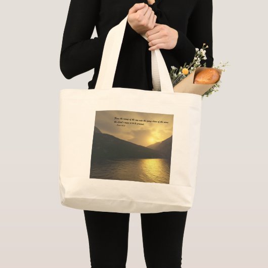 Sunset met Verse Grote Tote Bag (Voorkant (product))