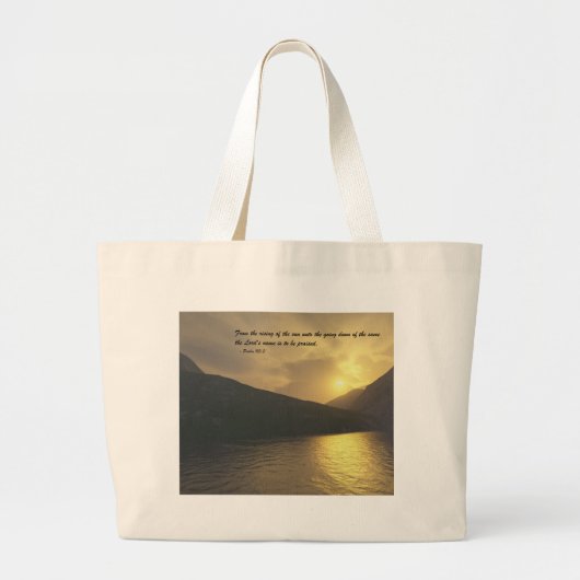 Sunset met Verse Grote Tote Bag (Voorkant)