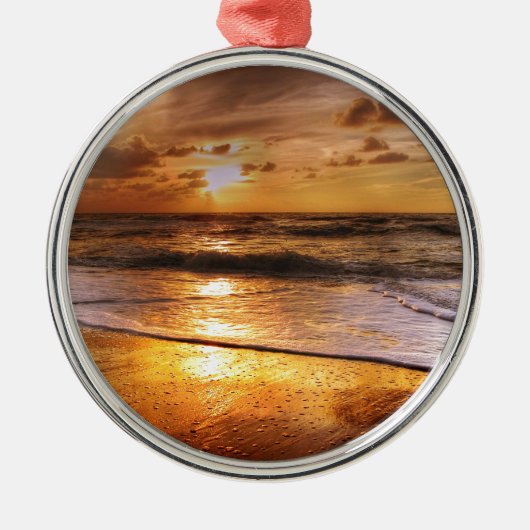 Sunset Metalen Ornament (Voorkant)