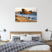 Sunset, Meyers Beach, Oregon, VS Canvas Afdruk (Insitu (Slaapkamer))