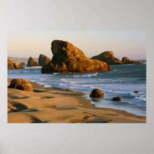 Sunset, Meyers Beach, Oregon, VS Poster