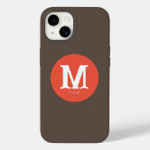 Sunset Minimal Monogram Hoesje-Mate iPhone Case (Achterkant)