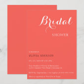 SUNSET Minimale Uitnodiging van de Bridal van de S (Voorkant / Achterkant)