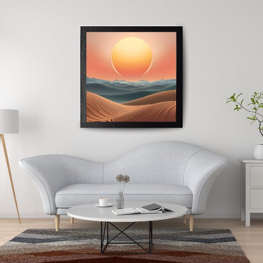 Sunset Mirage Foto Afdruk