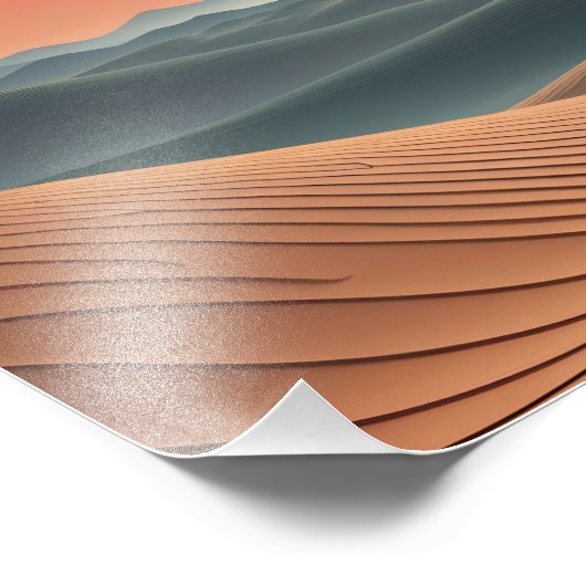 Sunset Mirage Foto Afdruk (Hoek)