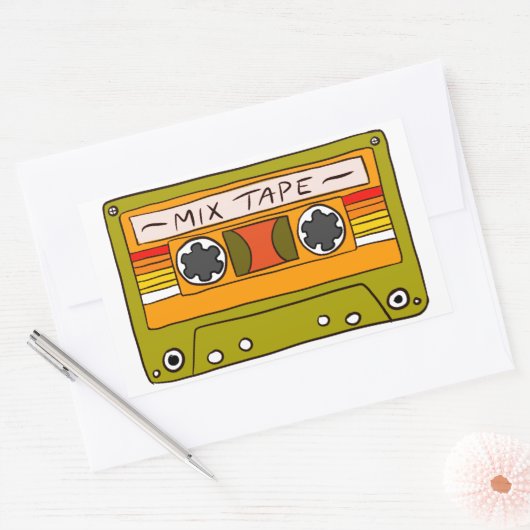 Sunset Mix Tape Sticker (Envelop)