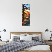 Sunset Mogollon Rim Arizona Pine Trees 12x36 Canvas Afdruk (Insitu (Slaapkamer))