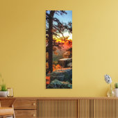 Sunset Mogollon Rim Arizona Pine Trees 12x36 Canvas Afdruk (Insitu (Woonkamer))