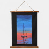 Sunset Mooring Hangend Wandkleed (Voorkant)