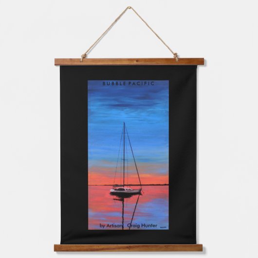 Sunset Mooring Hangend Wandkleed (Voorkant)