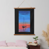 Sunset Mooring Hangend Wandkleed (Slaapkamer)